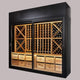 Wine wall with Solid Oak Racking