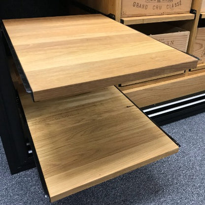 Wine wall with Solid Oak Racking