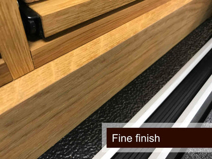 Wine wall with Solid Oak Racking