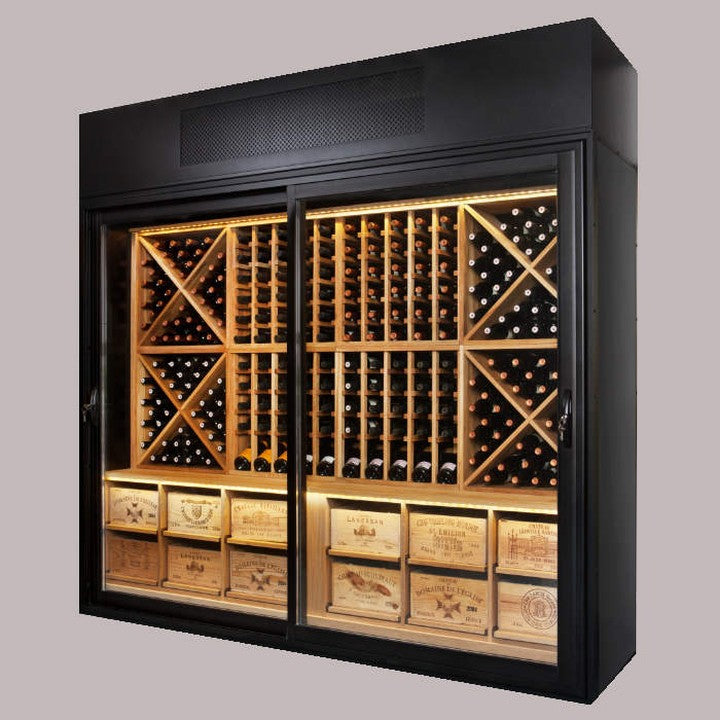 Wine wall with Solid Oak Racking