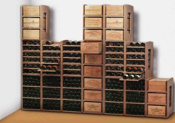 Wooden Wine Rack by Cavicase