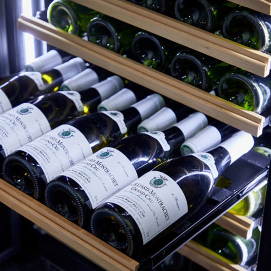 wine fridge with Larger Wine Bottles