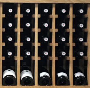 oak wine bottle racks