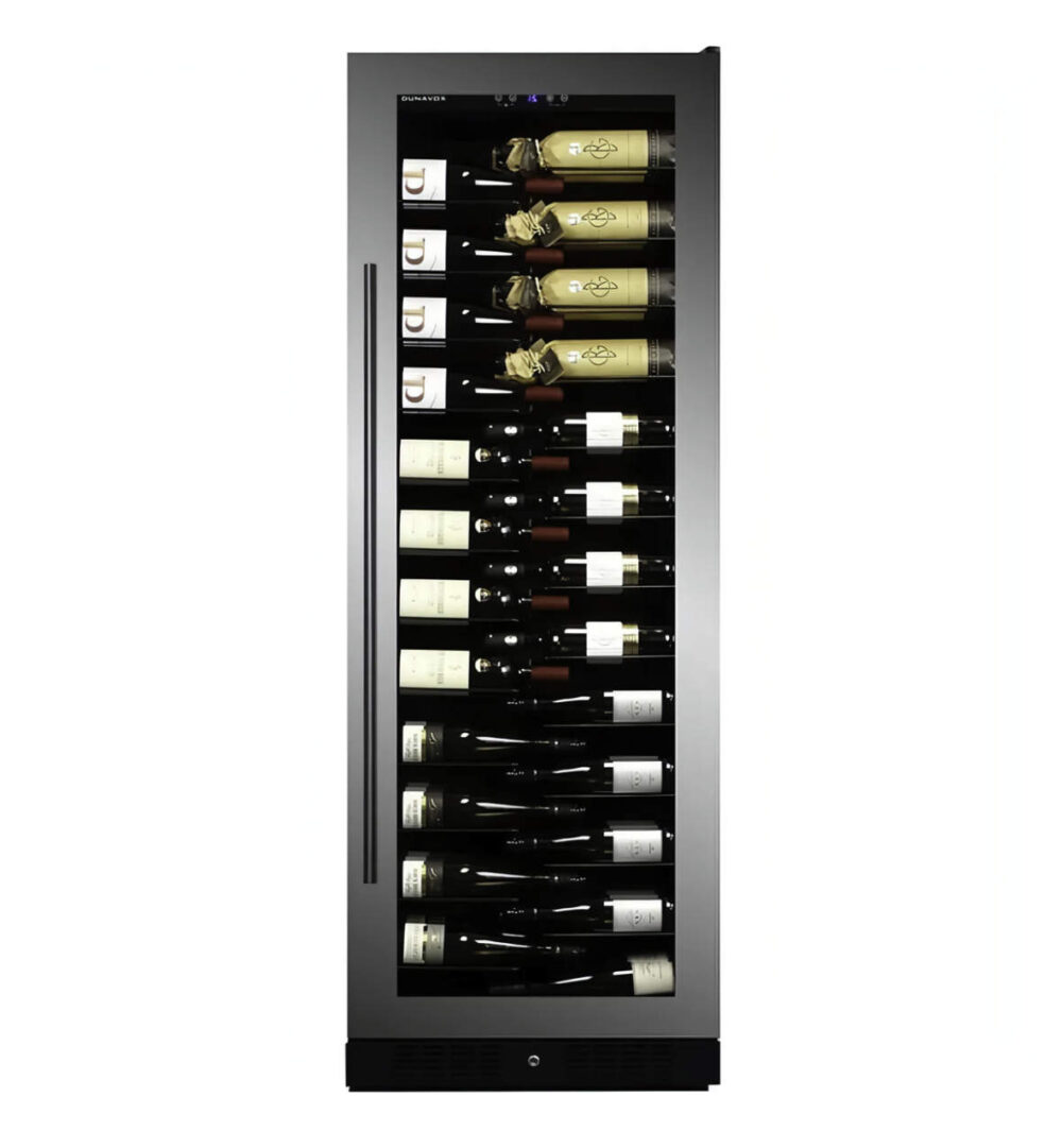 Dunavox GRANDE-143 - 655mm Width - 143 Bottles - Freestanding / Built in Tall Wine Fridge- DX-143.468SS